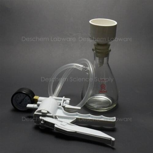 250ml Filtration Set,Suction Flask Porcelain Funnel Vacuum Pump Filter Paper