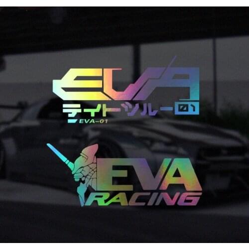 Car Styling Decals Auto Tail Body Modified Cartoon Anime Sticker for EVA01 Frist Machine Japanese