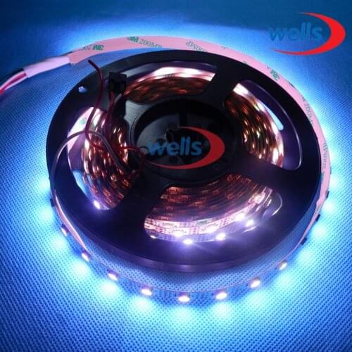 New 3m WS2812B Smart led pixel strip,Individually addressable ,Black/White PCB,30/60 leds/m WS2812 IC;IP30/IP67 DC5V