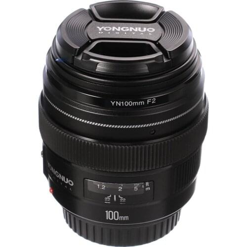 YONGNUO 100MM YN100mm F2 Large Aperture Medium Telephoto Prime Lens for Canon EF Mount 5D 5D IV 1300D T6 760D 1300d 6d 600d 80d