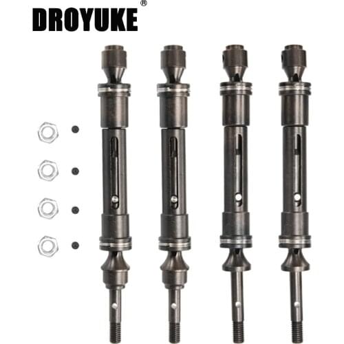 NEW CVD Steel Front & Rear Drive Shaft Assembly Heavy Duty for 1/10 Traxxas Slash 4X4, Slash, Rustler VXL, Stampede 4X4 VXL car