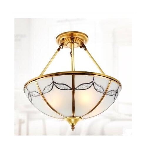 Aisle ceiling lamps art half ceiling living room lights full copper lamp NEW ceiling lamp European bedroom lamp ZL317