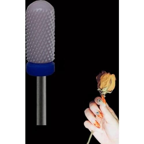 Pink Ceramic Nail Drill Bit - Smooth Top Bit -M