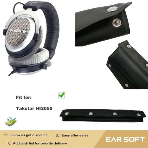 Earsoft Replacement Ear Pads Cushions for Takstar HI2050 Headphones Headband Earmuff Case Sleeve Accessories