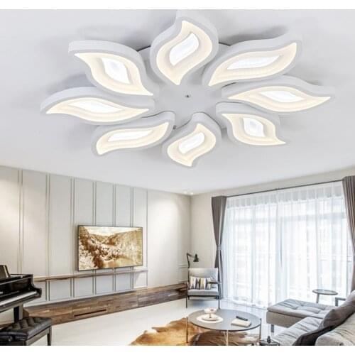 Dimmable+Remote Control Modern Led Acrylic Ceiling Lights For Living Room Bedroom Kids Room Ceiling Lamp Fixtures