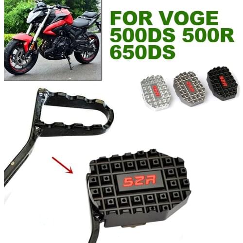For LONCIN VOGE 650 DS 500 R 500DS 500R 650DS Motorcycle Rear Foot Brake Pedal Lever Step Plate Enlarge Pad Extender Accessories