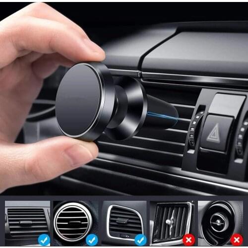 Universal Magnetic Car Phone Holder Mobile Mount Cell Stand Smartphone GPS Support Holder For iPhone 12 Xiaomi Samsung In Car