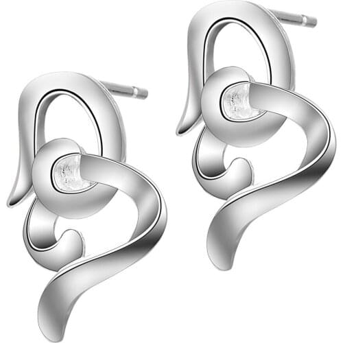 Bright simple high quality free shipping Silver Earrings for women fashion jewelry earrings /CSUTLNAN VLJRKNEV