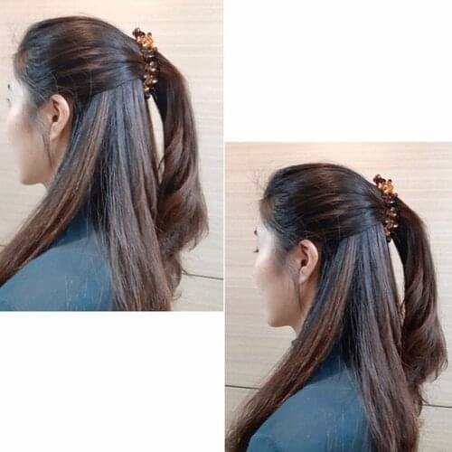 Korean Ponytail Holder Shower Fashion Accessories Flower Banana Clips Vintage Hair Clips Hair Claw Acrylic