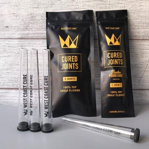 10/20/40 Sets Plastic Tobacco Weed Storage Sealed Bags Pre Rolled Cone Joint Tube Waterproof Zip Lock Packing Bags Custom LOGO