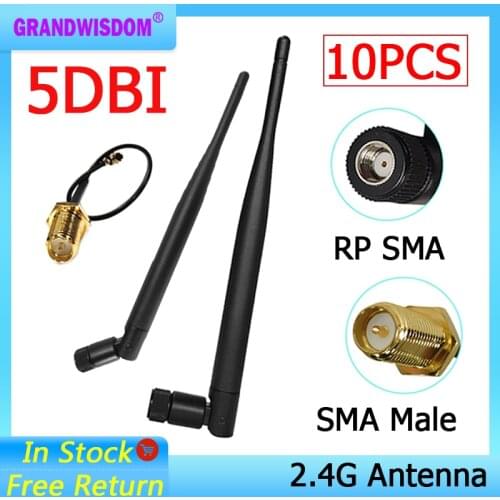 2.4g wifi antenna antena cellular 2p booster car para modem sma hf telephone longo alcance signal router lte gsm wi-fi carro