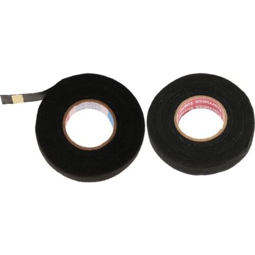 2 Rolls Adhesive Cloth Fabric Tape Cable Looms Wiring Harness For Car Auto