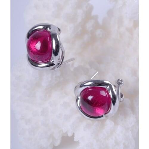 2018 Sale Agate Earings Fashion Jewelry S925 Pure Baolei Ladys Ear Clip Thai With Corundum Taobao Sell Like Hot Cakes In Width