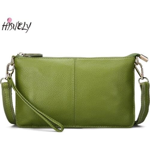 2021 Women Genuine Leather Day Clutches Fashion Candy Color Bags for Women Crossbody Bags Small Clutch Bags Women Shoulder Bag