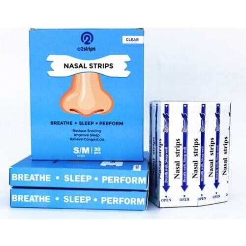 3000pcs=100boxes (66x19mm) Stop Snoring Nasal Strips Relieve Rhinitis Plaster Natural Remedies for Breathe Right