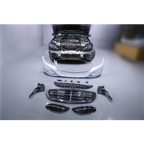Suit For Mercedes 16-19 Benz E-class W213 E260 Le300l Refitting Maybach Big Encirclement Grid Bumper