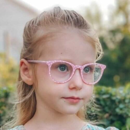 BLUEMOKY Children Optical Glasses Frame For Girls Pink Acetate Myopia Eyewear Spectacles Frames Kids Computer Gaming Eyeglasses