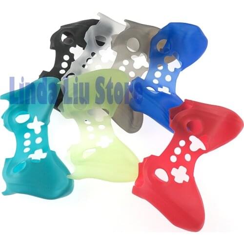 Colorful Soft Silicone Skin Case Cover silicone case For Nintendo wiiu Wii U Pro controller 10pcs/lot