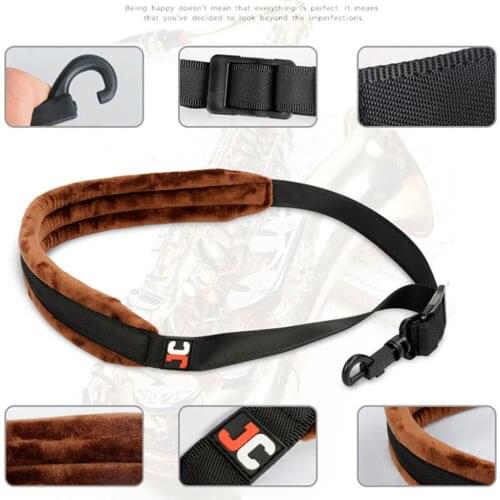 Saxophone Neck Strap Sax Neck Strap for Alto Tenor Baritone Soprano Black