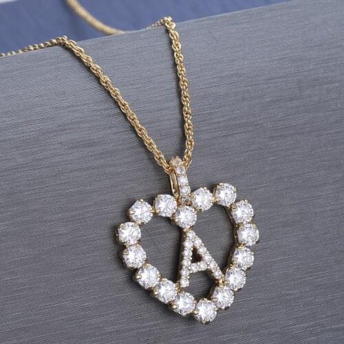 Duoying New Necklace Zirconia Pendant with 26pcs Letter Pendant Personalized Custom Jewelry Letter Charms