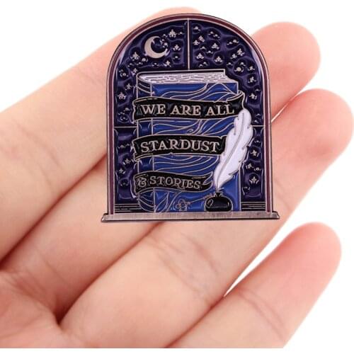 DZ1969 literature Enamel Pin Movie Brooches Bag Lapel Pin Cartoon Holiday Badge Backpack Decoration Jewelry Gift Accessories