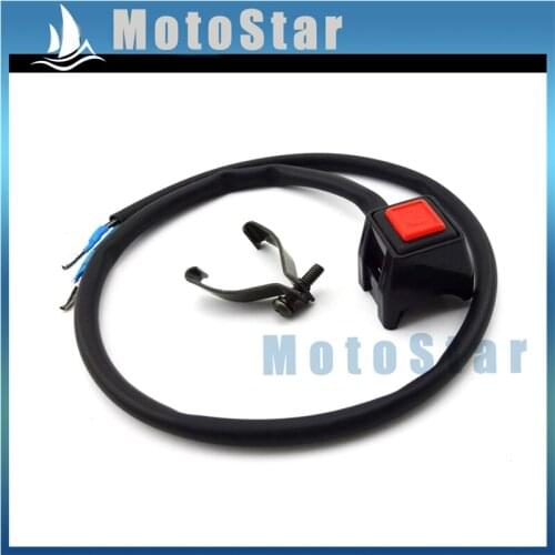 22mm Button Handle Kill Off Switch For Chinese Pit Motor Dirt Bike Motocross Honda Yamaha Suzuki