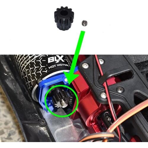 LOSI 1/10 LASERNUT TENACITY ULTRA 4 ROCK TACER-LOS03028 Metal steel M1 5mm 11T 12T 13T Motor Gear Motor teeth LOSA3575/LOSA3577