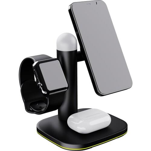 20 W 3 in 1 Magnetic Wireless Charger Fast Charging Station for iPhone 12 pro Max 11 Chargers for Apple Watch Airpods pro