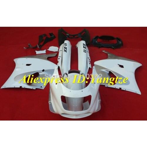 Motorcycle Fairing kit for KAWASAKI Ninja ZZR11001993 2001 2003 ZX-11 ZZR1100D 93 01 02 03 Classical white Fairings KP25