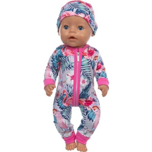 2020 New Jumpsuits Fit For 43cm Baby Doll 17inch Born Doll Clothes