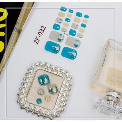 New 3D Drill Summer Toenail Stickers Nail Art Decoration Pedicure Decals Nail Beauty DIY Japanese style Toe Manicure Sticker