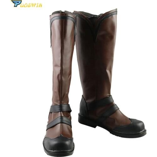 Mushoku Tensei Rudeus Greyrat Cosplay Shoes Boots Custom Made for Halloween Christmas Carnival
