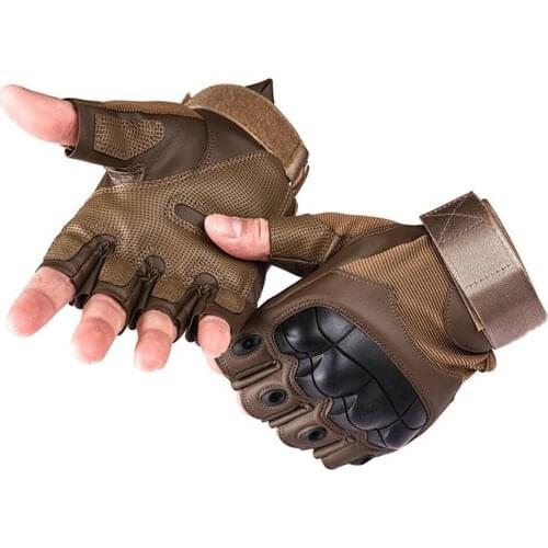 Combat Knuckle Hard Mens Military Gloves Shoot Bicycle Half finger Mittens Paintball Airsoft Shooting Handschoenen S2223