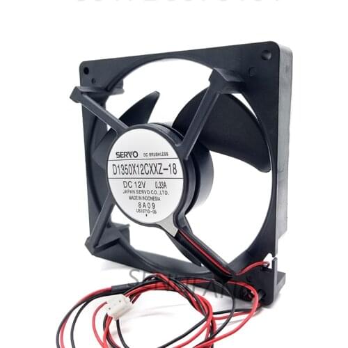 Genuine new for D1350X12CXXZ-18 DC12V 0.33A 13.5cm for refrigerator cooling fan One year warranty