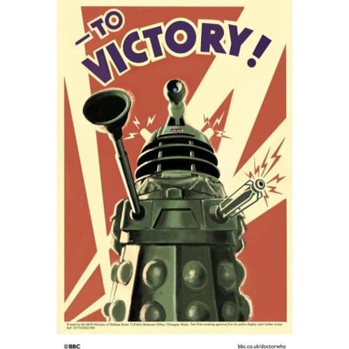 Art Doctor Who To Victory Poster Silk Fabric Poster Print Cloth Fabric Wall Poster Custom Satin Poster 40X60cm,50X75cm,60X90cm