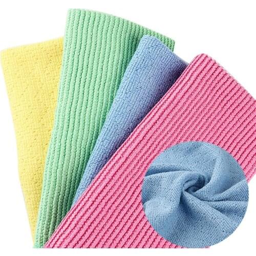 3pcs Kitchen Strong Cleaning Cloth Microfiber Non-Absorbent Non-stick Home Washing Dish Cloth For Window Glass Car Floor Rags