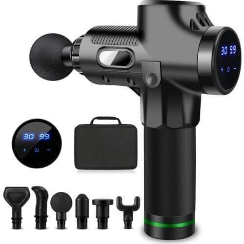High frequency Massage Gun 30 Speeds LCD Touch Display Body Shoulder Back Neck Massager For Pain Relief