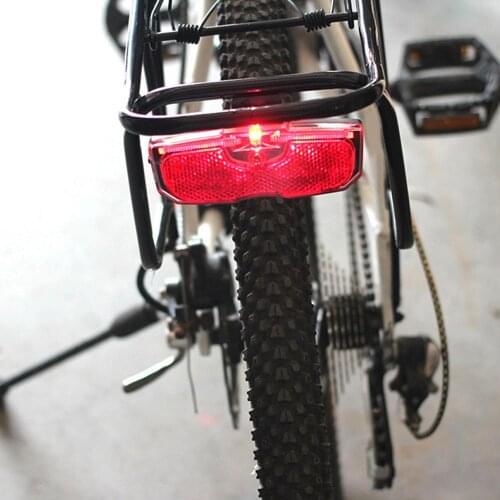 Bike Cycling Bicycle Rear Reflector Tail Light For Luggage Rack NO Battery Night Riding Safer Reflectors For Bicycles CSV