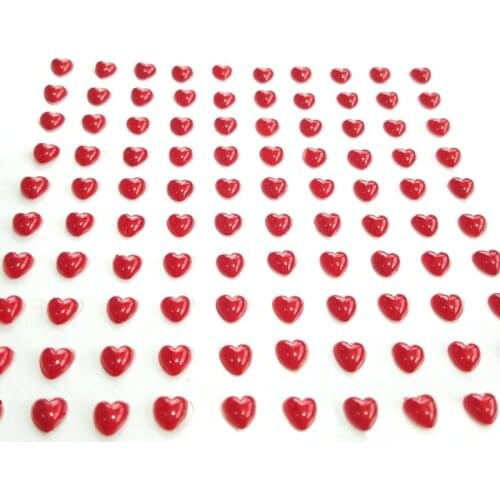 10Sheet 100pcs/sheet 6mm Heart Pearl Sticker Scrapbooking Wedding Invitation Cards Paper Crafts Photo Album Valentine Gift Diy