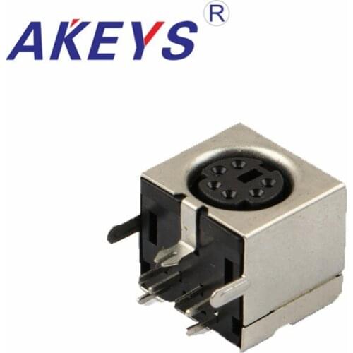 10PCS MDC-6-03 DIN 6 Pin Female Jack Cable Connector adapter panel mount solder S Terminal