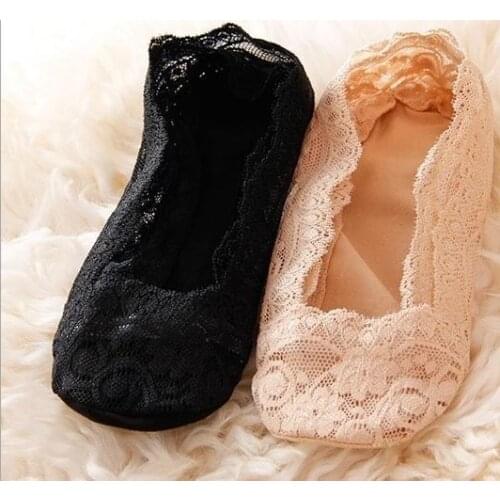 240pairs/lot high women Lace slippers socks invisible socks laciness summer socks