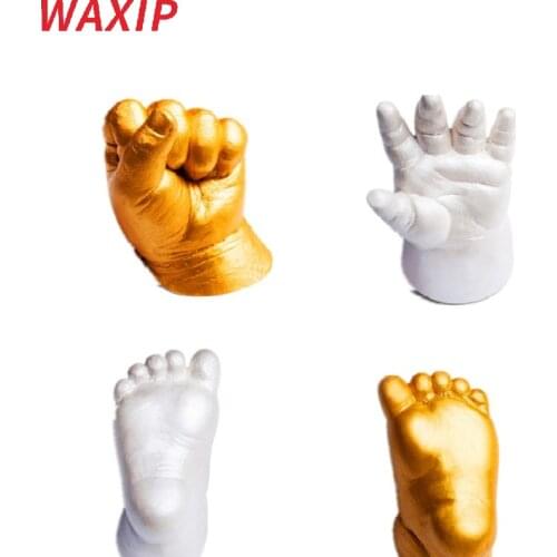 3D Baby Hand Foot Print Plaster Casting Kit hand model foot three-dimensional baby care ink Handprint Footprint Keepsake Gift