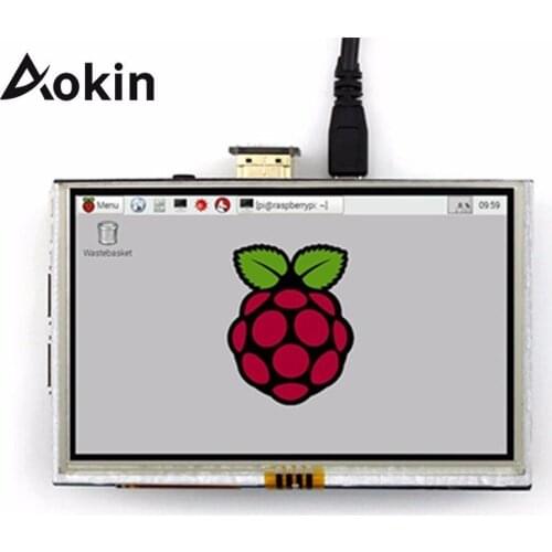 Aokin 5 Inch 800X480 Touch Display Screen TFT LCD Panel Module Shield HDMI-compatible For Raspberry Pi 3 / 2 / B / B