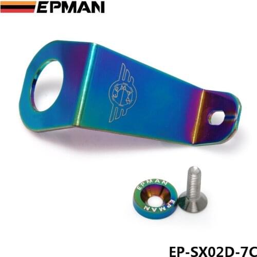 Racing Neo Chrome Jdm Billet Aluminum Radiator Stay Bracket Gasket Screw For Honda Civic 92-95 EG EP-SX02D-7C