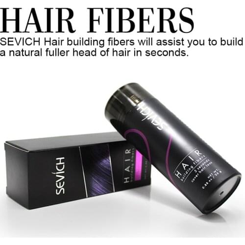 Sevich 25g Hair Fibers Keratin Thickening Applicator Spray Hair Building Fibers Hair Loss Products Instant Regrowth Powders