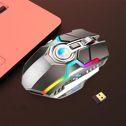 G80 Wireless Mouse Sensitive Mute Rechargeable 2.4G Ergonomic Desk Mouse for Notebook