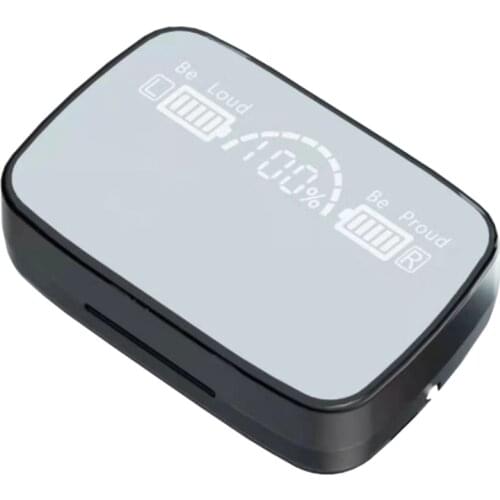 Bluetooth 5.1 Wireless In-Ear Earphone Earbud Earphone with LED Digital Display, Suitable for Home Office