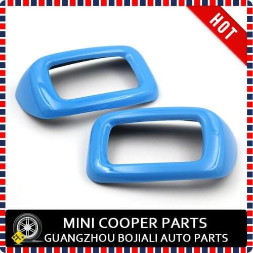 Brand New ABS Material UV Protected Blue Color Style Rear Seat Belt Cover For Mini cooper Clubman F54 (2pcs/Set)