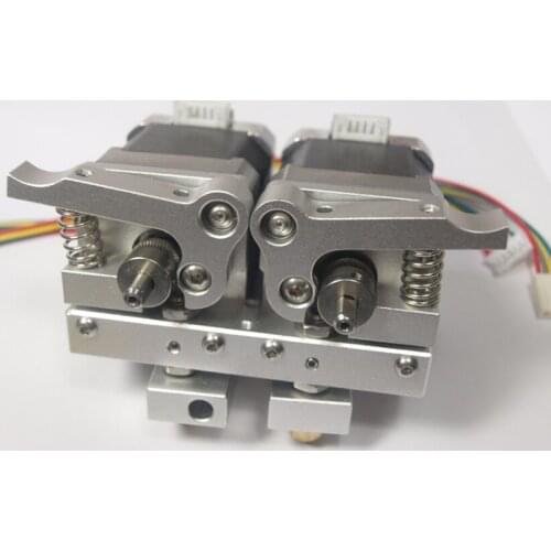 3D printer parts Reprap Prusa mendel dual direct extruder kit Maker Replicator all metal dual extruder kit/set top quality