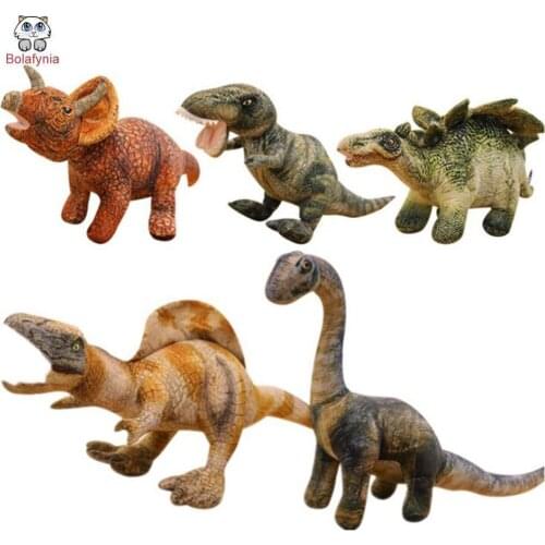 BOLAFYNIA Children Plush Toy Creative simulation dinosaur Baby Kids Stuffed Toy for Christmas Birthday Gift dinosaur doll